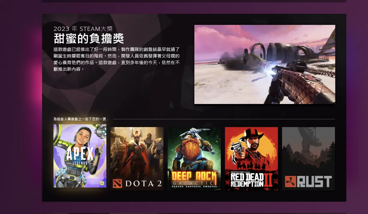 2023 Steam年度大奖-甜蜜的负担奖