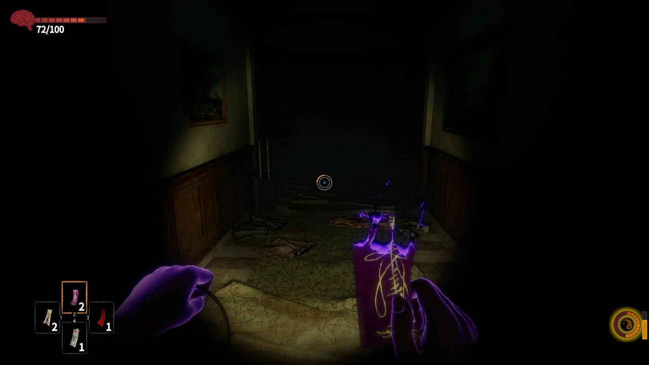 因为不能判断女鬼会从那边闪现，听到音乐时，多数只能用隐身咒或憋气