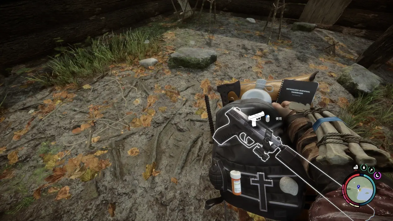 《阴森之子》装备可以悬挂在背包