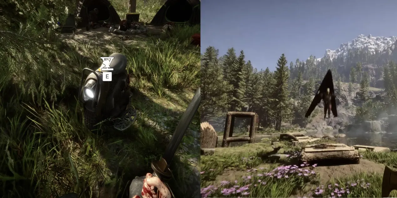 《阴森之子》独轮车与正式版中能随身携带的折叠滑翔机，大幅缩短赶路的感受