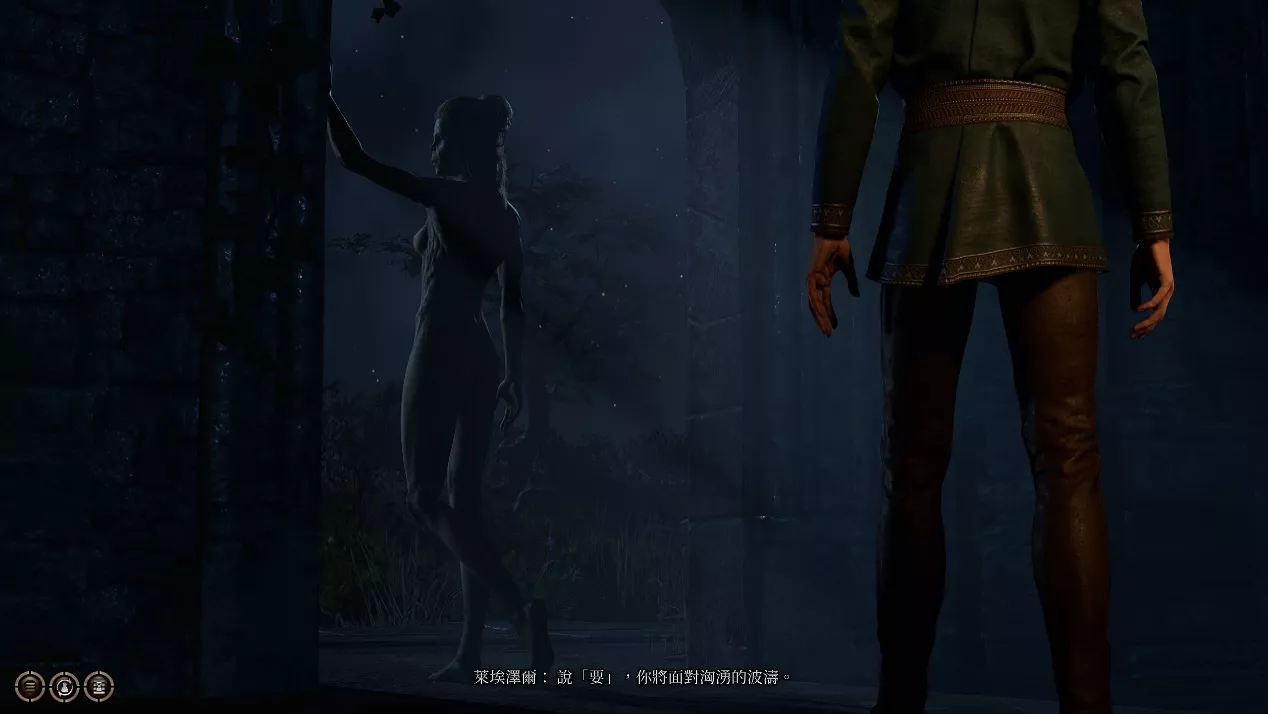 《柏德之门 3》3D模型很精緻且三点全露，但游戏会用比较唯美的方式来带过