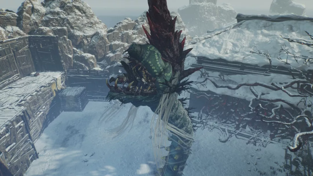 卧龙 DLC《逐鹿中原》挡在BOSS房门前的巨大冰蚕，刚遇到时一定会觉得很靠北～