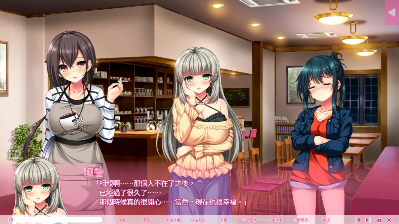 单身忙碌的老闆娘、色气未亡人、渴望婚姻的合法萝莉，三位大人女配角