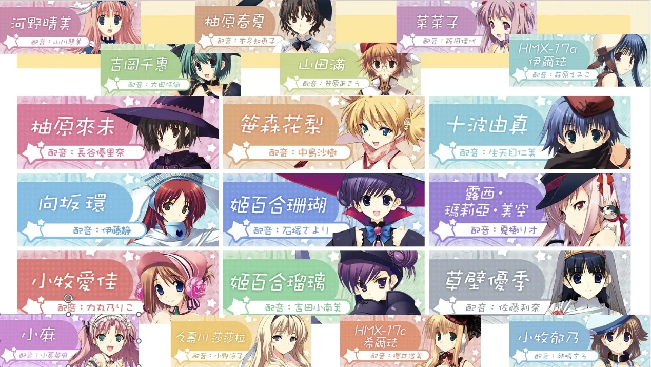 《迷宫旅人：To Heart 2》出场角色与声优