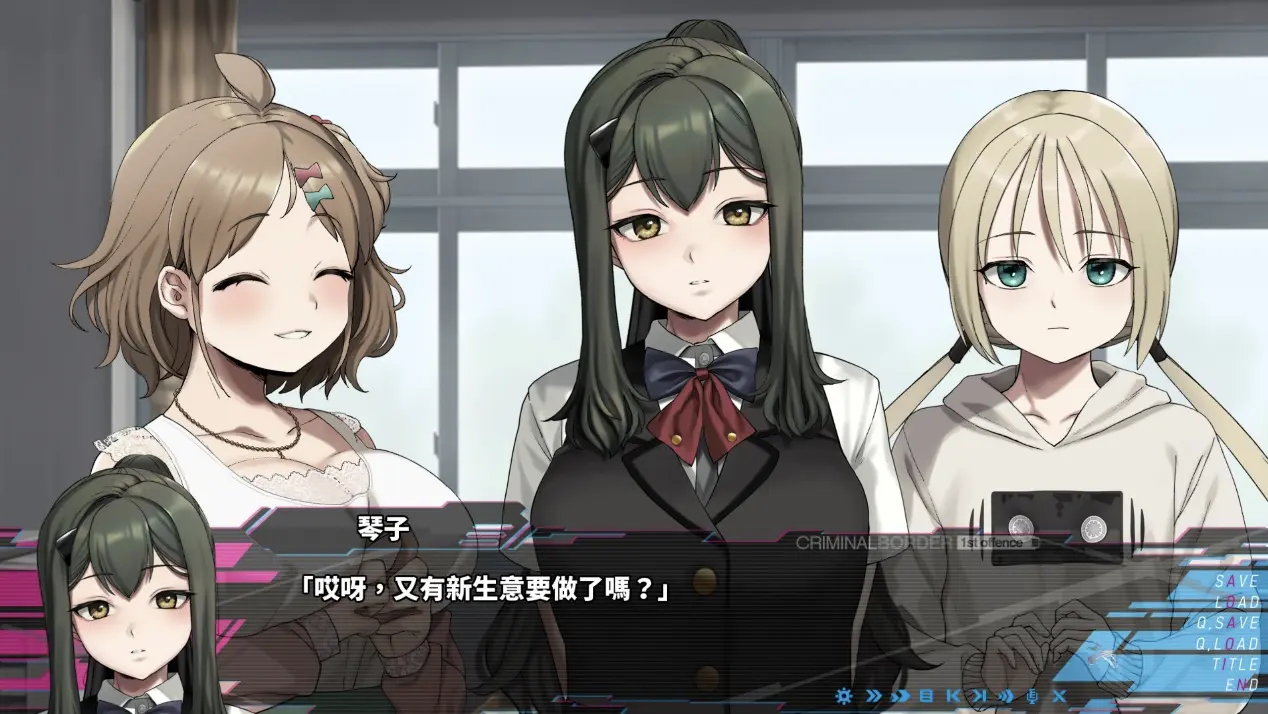 《Liminal Border Part 1》黑道之女（中）和她的国外保镖（右）戏份都在二三部曲中