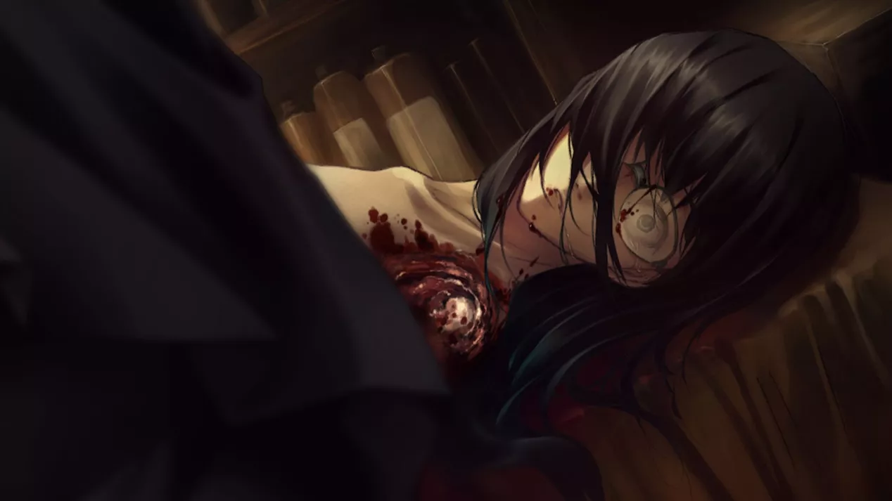 壳之少女-可怕的分尸过程，用简单的CG大配大量文字描述来带过